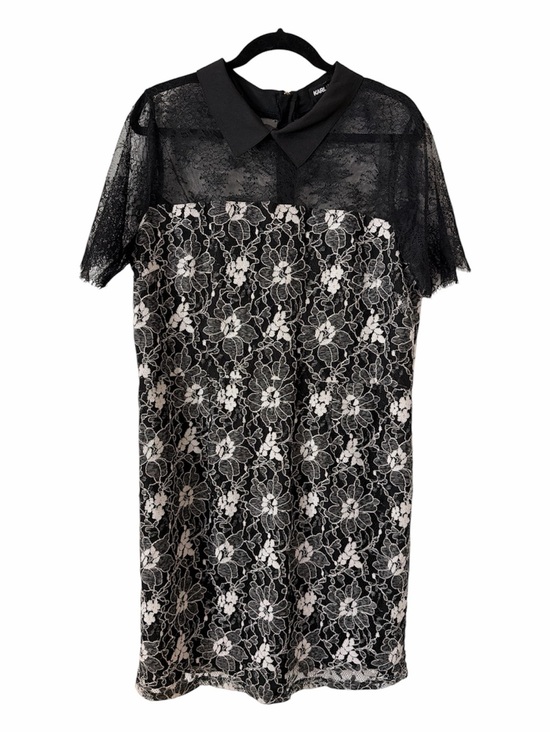Karl Lagerfeld Dresses & Skirts - Karl Lagerfeld Paris Black Lace Dress with Peter Pan Collar size Large